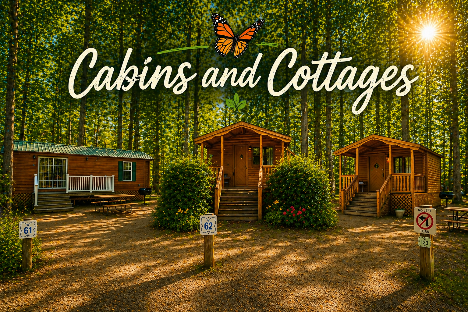 Cabins at Butterfly Camping Resort